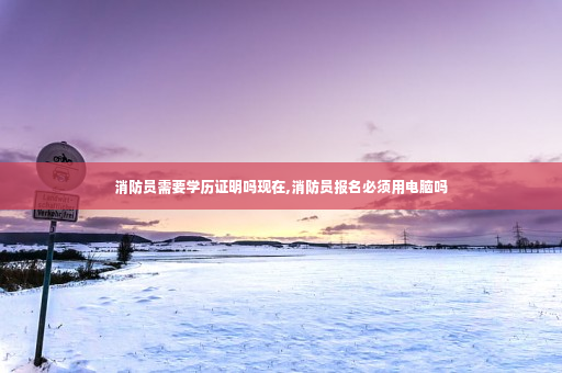 消防员需要学历证明吗现在,消防员报名必须用电脑吗