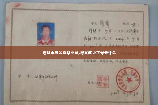 粤省事怎么查毕业证,粤义教证字号是什么
