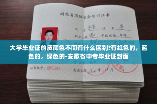 大学毕业证的皮颜色不同有什么区别?有红色的,蓝色的,绿色的-安徽省中专毕业证封面