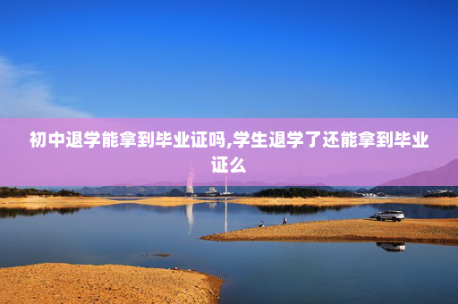 初中退学能拿到毕业证吗,学生退学了还能拿到毕业证么