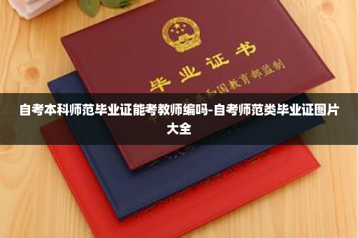 自考本科师范毕业证能考教师编吗-自考师范类毕业证图片大全