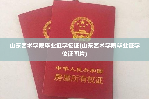 山东艺术学院毕业证学位证(山东艺术学院毕业证学位证图片)