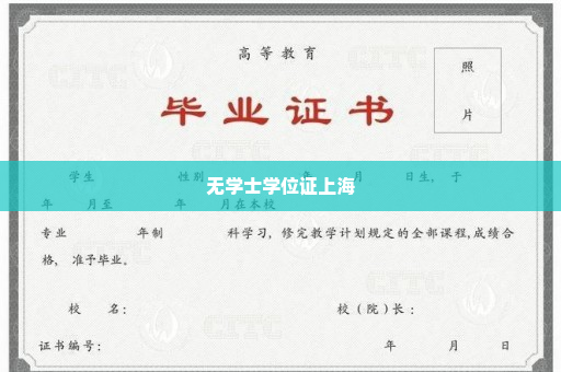 无学士学位证上海