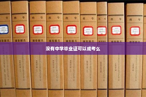 没有中学毕业证可以成考么