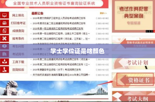 学士学位证是啥颜色