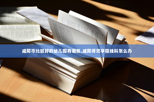 咸阳市比较好的幼儿园有哪些,咸阳师范学院挂科怎么办