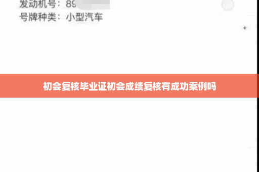 初会复核毕业证初会成绩复核有成功案例吗