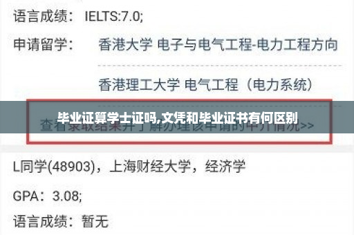 毕业证算学士证吗,文凭和毕业证书有何区别
