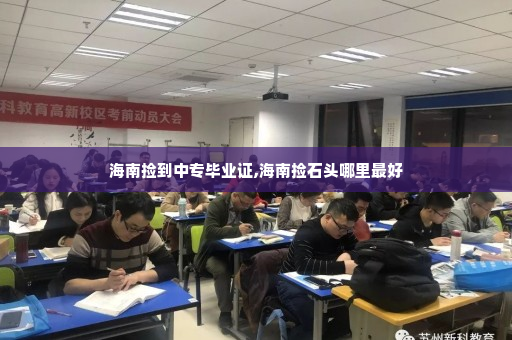 海南捡到中专毕业证,海南捡石头哪里最好