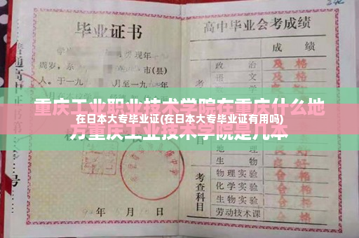 在日本大专毕业证(在日本大专毕业证有用吗)