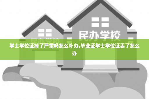学士学位证掉了严重吗怎么补办,毕业证学士学位证丢了怎么办