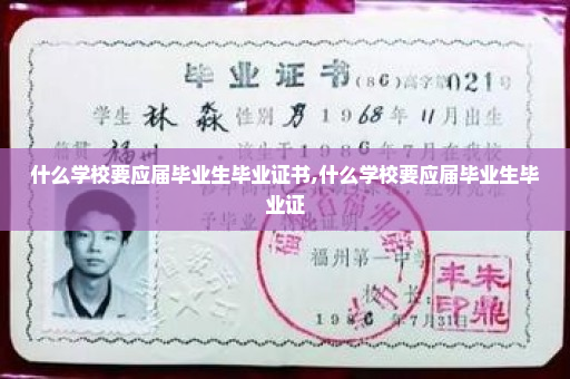 什么学校要应届毕业生毕业证书,什么学校要应届毕业生毕业证