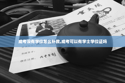 成考没有学位怎么补救,成考可以有学士学位证吗