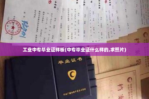 工业中专毕业证样板(中专毕业证什么样的,求照片)
