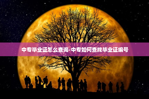 中专毕业证怎么查询-中专如何查找毕业证编号