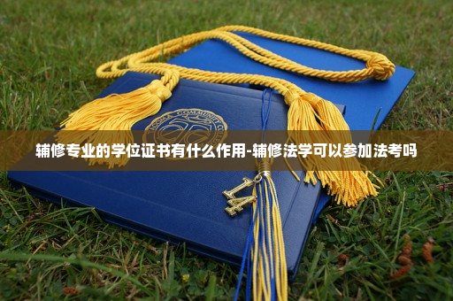 辅修专业的学位证书有什么作用-辅修法学可以参加法考吗