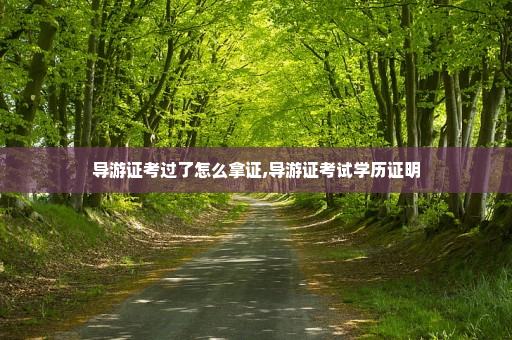 导游证考过了怎么拿证,导游证考试学历证明