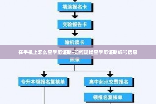 在手机上怎么查学历证明-如何现场查学历证明编号信息