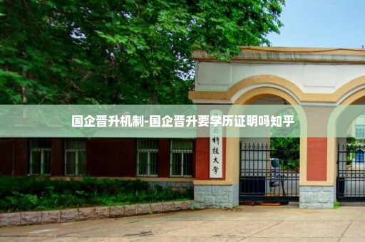 国企晋升机制-国企晋升要学历证明吗知乎